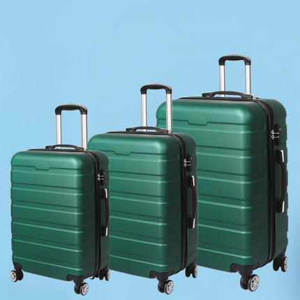 Slimbridge 3PC Luggage sets Suitcase Green-1973193942669332487