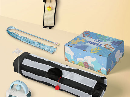 PaWz Interactive Pet Toy Set Cat Tunnel-1886651029639008262