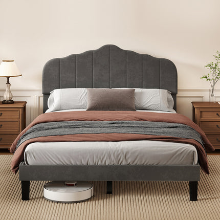 Levede Bed Frame Upholstered Platform Mattress Base Queen-2011971107007107079
