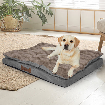 PaWz Dog Calming Bed Pet Cat Removable S Khaki Small-1975420451580678151