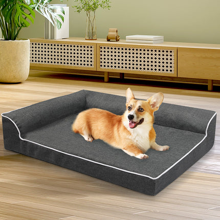Pawz Orthopedic Dog Bed L Grey-1954802426099929095