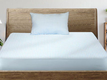 Dreamz KS Mattress Protector Pillowcases King Single Blue-1864184409469620231