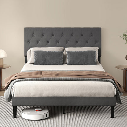Levede Bed Frame Upholstered Platform Mattress Base Double-2029387289964187655