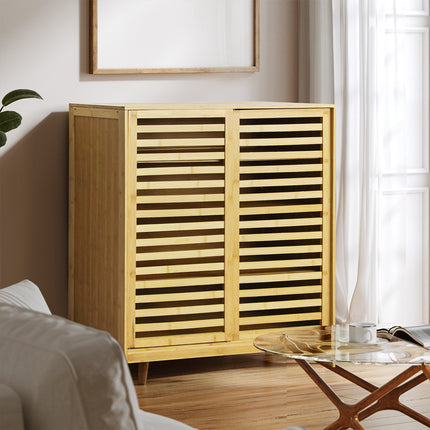 Levede Bamboo Storage Cabinet Freestanding Natural-1975420387814674438