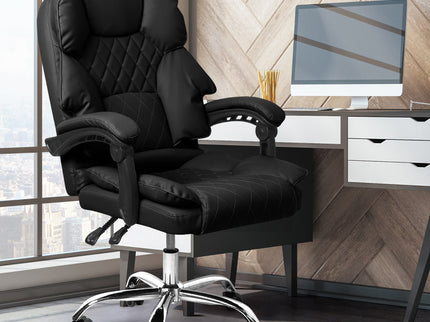 Levede Gaming Chair Office Computer Black No Footrest-1864184461856477191