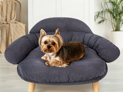 Pawz Elevated Pet Dog Cat Sofa Bed Couch L Size Grey-1910112275256184839