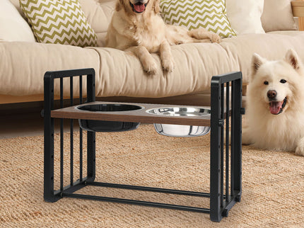 PaWz Adjustable Height Pet Feeder Elevated L Large-1864184553032257543