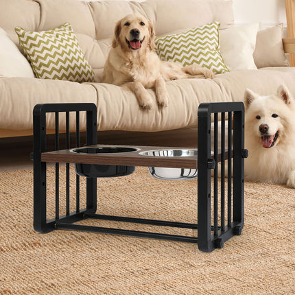 PaWz Adjustable Height Pet Feeder Elevated Medium-1973193682979000327