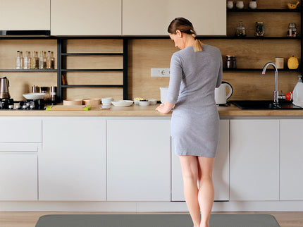 Marlow Kitchen Rug 2PCS Non Slip Anti Fatigue Mat Grey-1910112283300859911