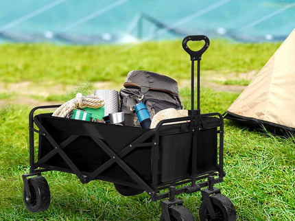 Lambu Garden Camping Trolley Outdoor Black-1864184733001453575