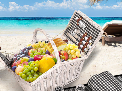 2 Person Picnic Basket Baskets Set Outdoor-1864183149186125830