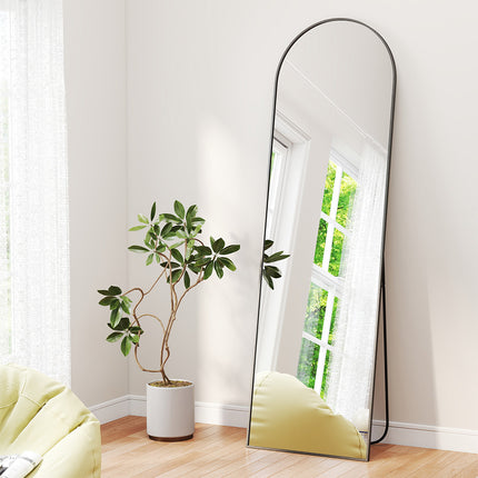 Yezi 165X60CM Full Length Mirror Wall Mounted Mirror Black-1973193573197287431