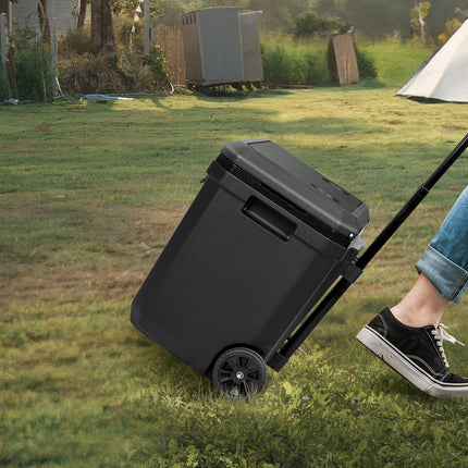 Mountview Cooler Ice Box 27L/43L Portable Chest Trolly For Camping BBQ Picnic-1973193452267114503