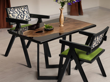 Levede 2X Dining Chair Retro Backrest Chair-1910112273955950593