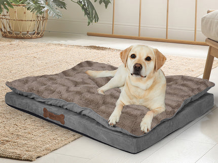 PaWz Dog Calming Bed Pet Cat Removable S Khaki Small-1864184509000454151