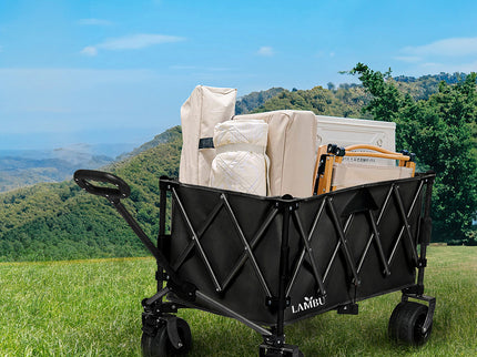 Lambu Folding Wagon Cart Black-1910112267362504711
