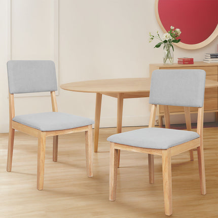 Levede 2x Dining Chair Armless Upholstered Seat-1975420338875535367