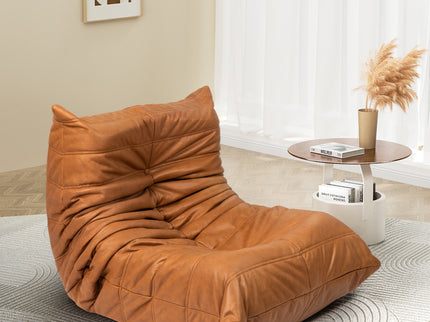 Levede Floor Chair Caterpillar Sofa Brown-1831592511332814854