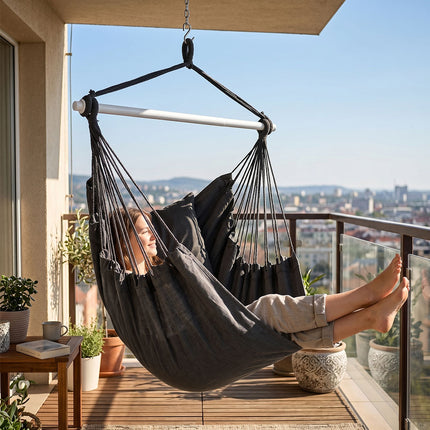 Mountview Garden Hammock Chair Hanging Swing Seat 2 Cushions Outdoor Camping-2061251872332845063