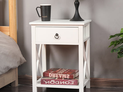 Levede 1x Bedside Tables Drawers Side-1910113031191400452