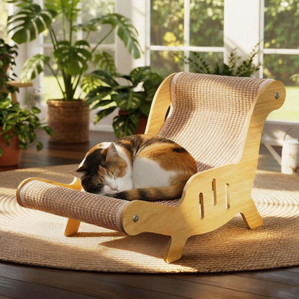 Pawz Cat Scratcher Bed Lounge Chair Scratching Pad-2029387297274859527
