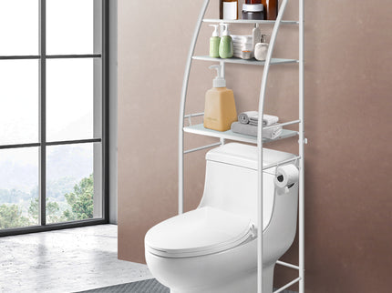 Dutxa 3 Tier Over Toilet Storage Shelf White-1910113127647809543