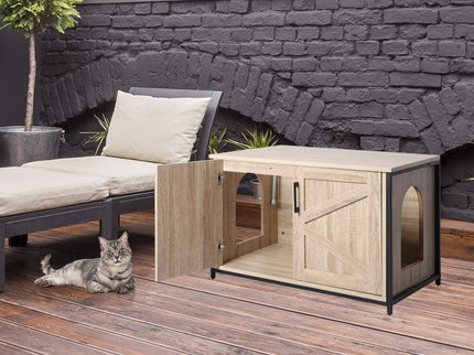 PaWz Enclosed Cat Litter Cabinet Box-1864184531976851463