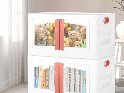 Plastic Storage Containers Stackable Red-1864184615682576391