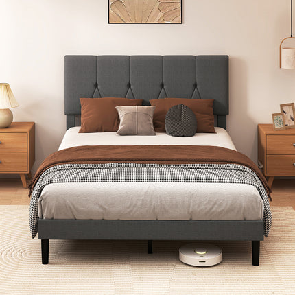 Levede Bed Frame Upholstered Platform Mattress Base Queen-2029387288789782535