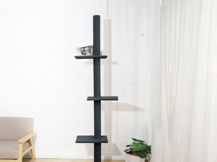 PaWz Cat Tree Tower Scratching Post Grey-1864184511441539079
