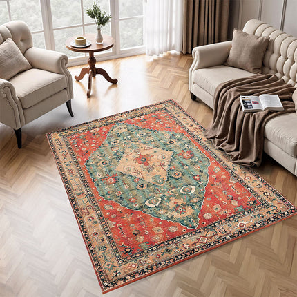 Marlow Floor Rug Vintage Polyester Washable Area Rugs-2011971110777786375