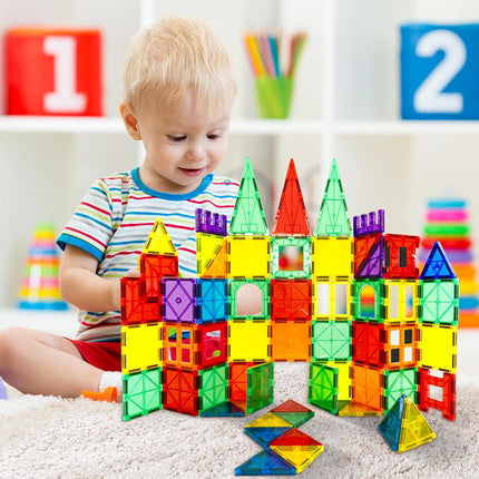 BoPeep Kids Magnetic Tiles Blocks Building-1975420472036298759
