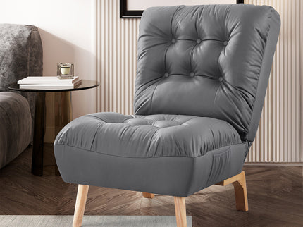 Levede Accent Chair Sofa Recliner Adjustable Grey-1910113169750233095