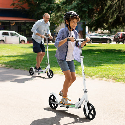 MONVELO Folding Scooter Dual Large Wheels White-1950770003653562374