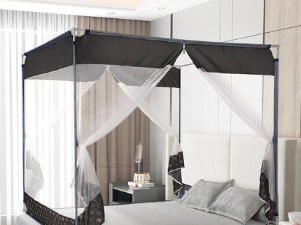 Dreamz Mosquito Bed Nets Foldable Canopy Square Grey-1864184403626954759