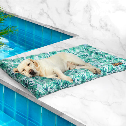 PaWz Pet Cool Gel Mat Cat Bed Dog Bolster L Large-1973193649235824647