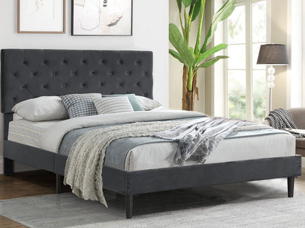 Levede Bed Frame Queen Size Mattress Grey-1910113210292375559