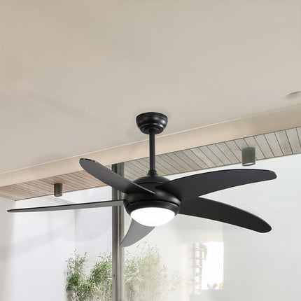 Spector 52'' Ceiling Fan LED Light DC Black-1954802706266853383