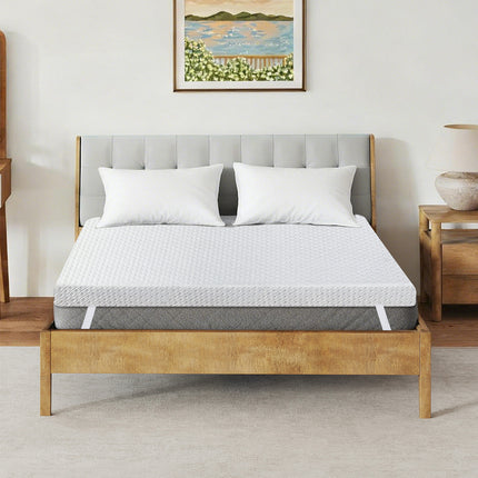 Dreamz Dual-Layer Memory Foam Mattress Topper 10cm-2017004948646137863