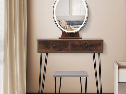 Levede Dressing Table LED Light Strip Brown-1917016716320313351