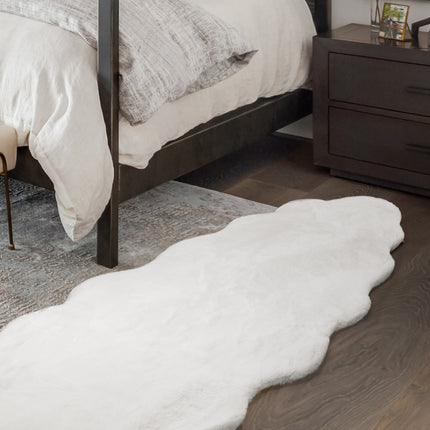 Marlow Floor Rug Area Rugs Cloud Fluffy 80X200cm White-1975420463278592006