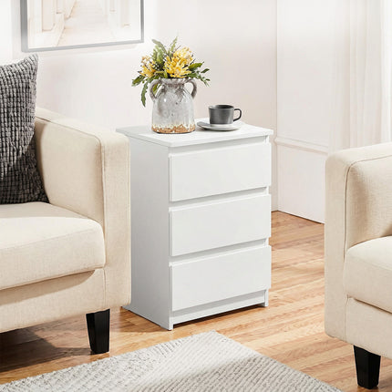 Levede Bedside Table Side Table 3 Drawers Storage Nightstand Bedroom Cabinet-2065254303236493319