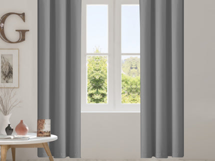 2x Blockout Curtains Panels 3 Layers Grey-1910113267234246662