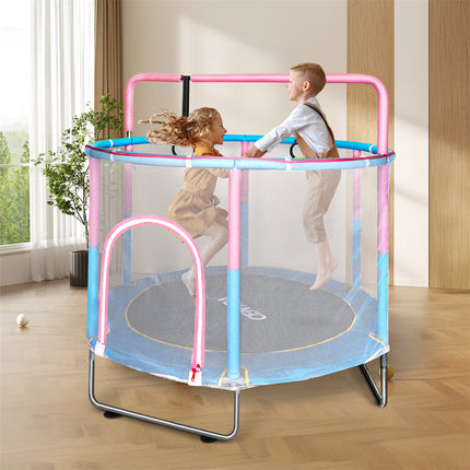 Centra 55" Kids Trampoline Rebounder Pink-1973193528414703623