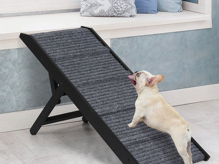 PaWz Adjustable Dog Ramp Height Stair Black-1864184532111069191