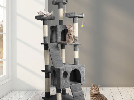 PaWz 184cm Cat Trees Scratching Post Grey-1910113147289735175
