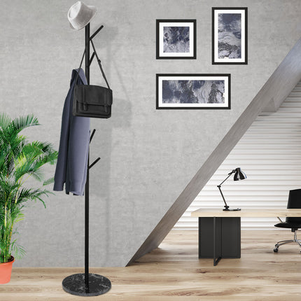 Levede Coat Rack Hat Clothes Stand Hanger Black-1973193815909076998