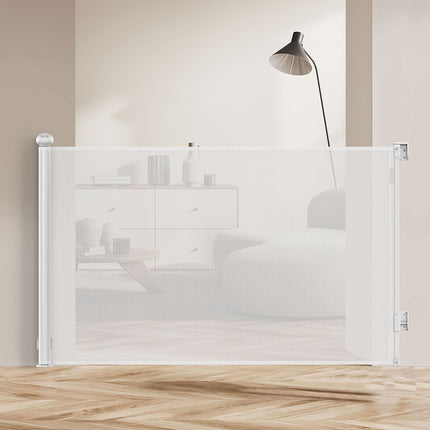 BoPeep Retractable Baby Safety Gates 300cm White 300 cm-1973193926768726023