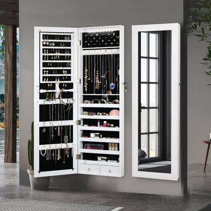 Levede Mirror Jewellery Cabinet Makeup-1975420469419053063