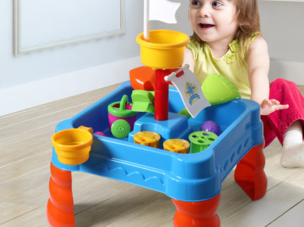 21pc Kids Sand Water Activity Play Table-1864184650843426823